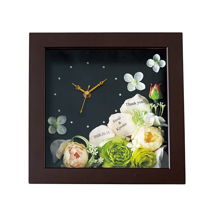 \20%OFF/ ハナコトバ 正方形(ホワイトグリーン)
両親プレゼント 両親贈呈品 お花 結婚式 フラワークロック 花時計 感謝 記念品 贈呈品 親ギフト 両親へのプレゼント 披露宴 アーティシャル \20%OFF/ ハナコトバ 正方形(ホワイトグリーン)
両親プレゼント 両親贈呈品 お花 結婚式 フラワークロック 花時計 感謝 記念品 贈呈品 親ギフト 両親へのプレゼント 披露宴 アーティシャル