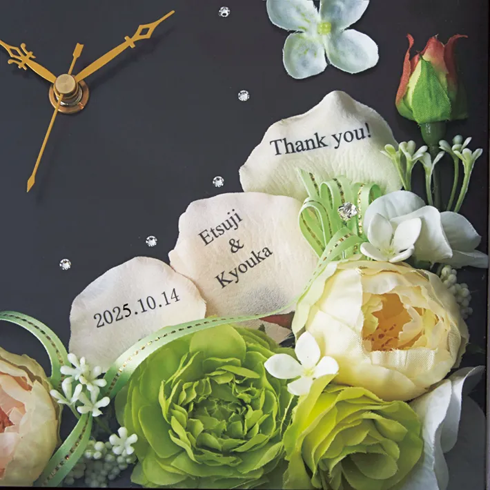 \20%OFF/ ハナコトバ 正方形(ホワイトグリーン)
両親プレゼント 両親贈呈品 お花 結婚式 フラワークロック 花時計 感謝 記念品 贈呈品 親ギフト 両親へのプレゼント 披露宴 アーティシャル \20%OFF/ ハナコトバ 正方形(ホワイトグリーン)
両親プレゼント 両親贈呈品 お花 結婚式 フラワークロック 花時計 感謝 記念品 贈呈品 親ギフト 両親へのプレゼント 披露宴 アーティシャル